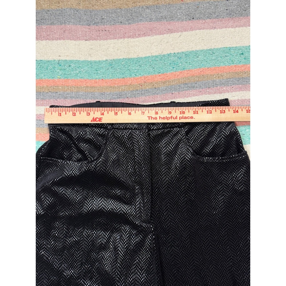 Vintage 90s Joseph Ribkoff Velour Snake Print Pants – Size 10 - Picture 4 of 8